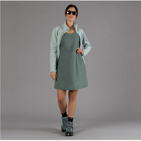 Campagnolo Damen Stretch Stoff Skater Kleid "Salvia"