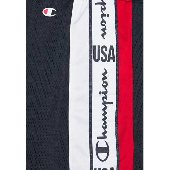 Champion Basketball USA Script Logo Tape Bermuda Mesh "Navy"