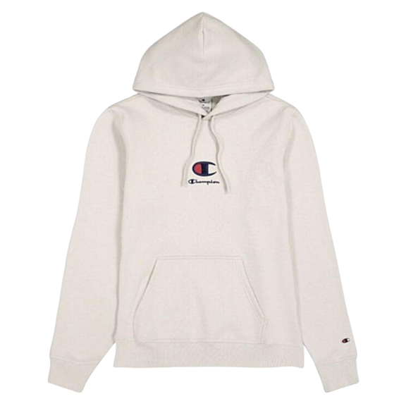 Champion Big C Logo Stickerei Fleece Hoodie "Beige"