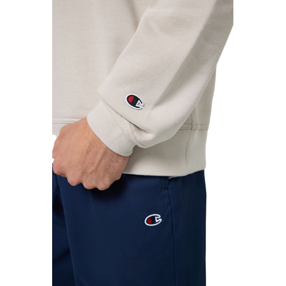 Champion bestickt Big Logo Crewneck Sweatshirt "Beige"