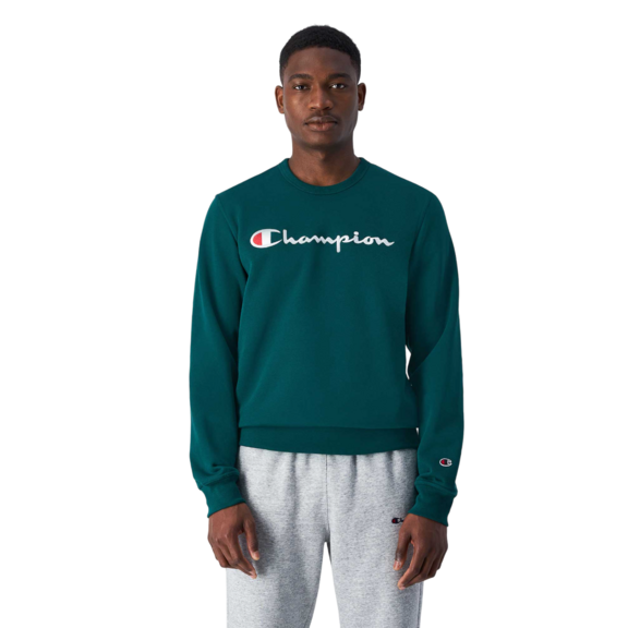 Champion bestickt Big Logo Crewneck Sweatshirt "Forest Green"