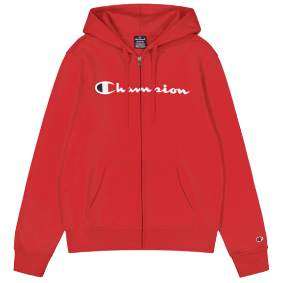 Champion bestickt Big Logo Fleece Full-Zip Hoodie "Red"