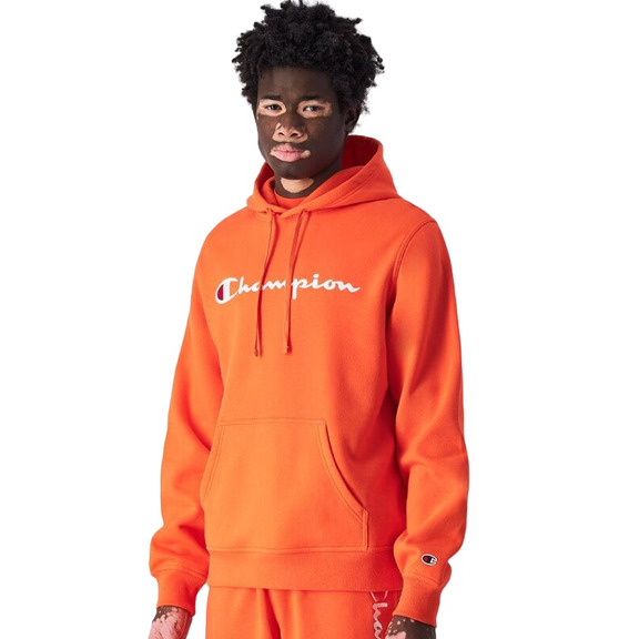 Champion bestickt Big Logo Fleece Hoodie "Orange"