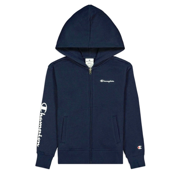 Champion Girls Legacy Kapuze Full Zip Sweatshirt "Navy"