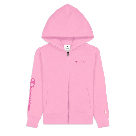 Champion Girls Legacy Kapuze Full Zip Sweatshirt "Pink"