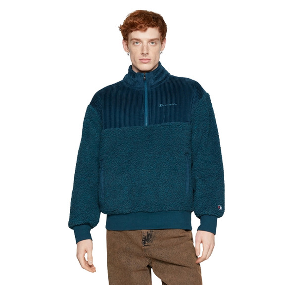 Champion Half Zip Polar Fleece Pullover "Dark Green-Blue"