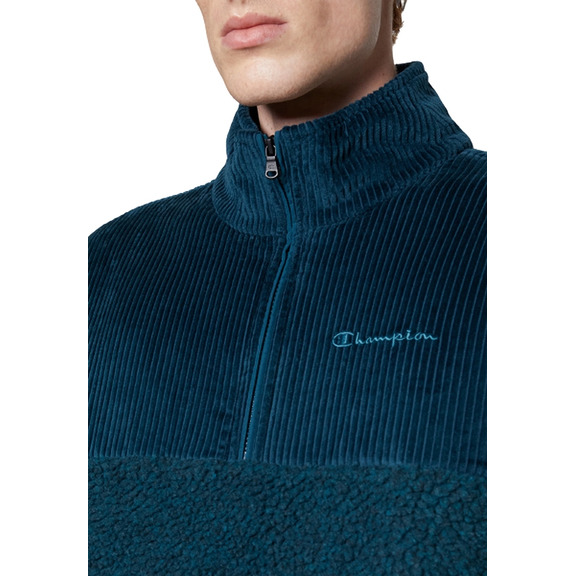 Champion Half Zip Polar Fleece Pullover "Dark Green-Blue"