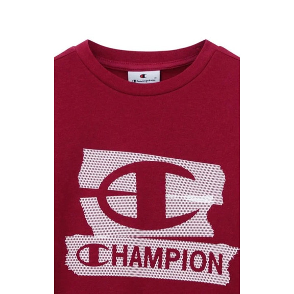 Champion Kids Graphic Crew Neck Sweatshirt "Red"