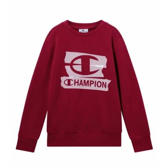 Champion Kids Graphic Crew Neck Sweatshirt "Red"