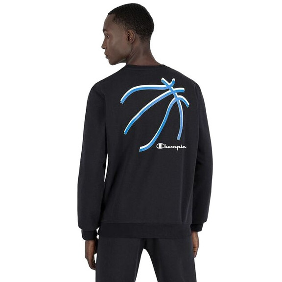 Champion Legacy Basketball Graphic Print Sweatshirt "Black"