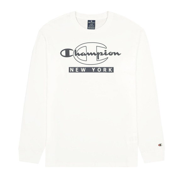 Champion Legacy New York Graphic Print Langarm T-Shirt "White"