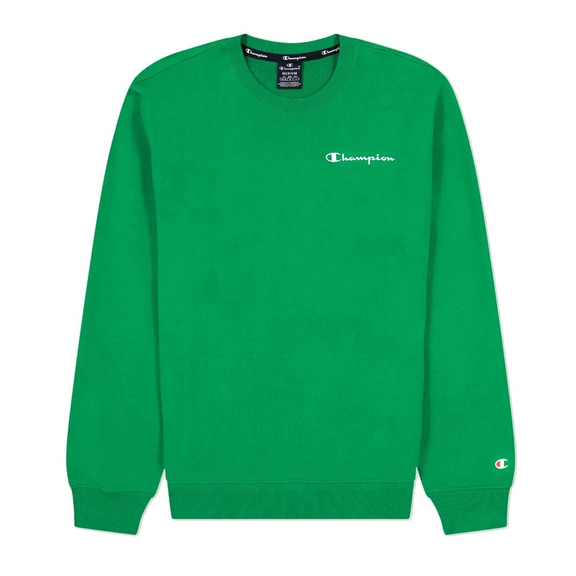 Champion Legacy Small Script Terry Cotton Sweatshirt "Green"
