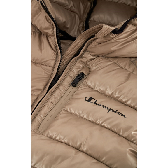 Champion Leichte Nylon Kapuzenjacke "Beige"