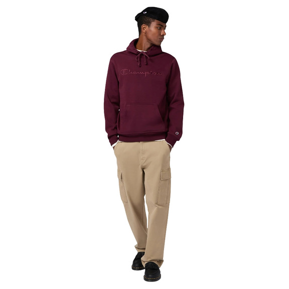 Champion Men’s Fleece Hoodie With Big Embroidered Logo Icons "Burgundy"