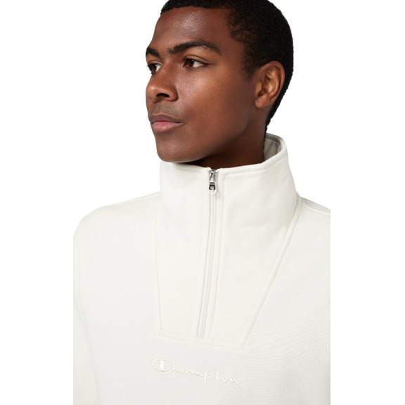 Champion Men’s Half Zip Fleece Sweatshirt Icons "Cream"