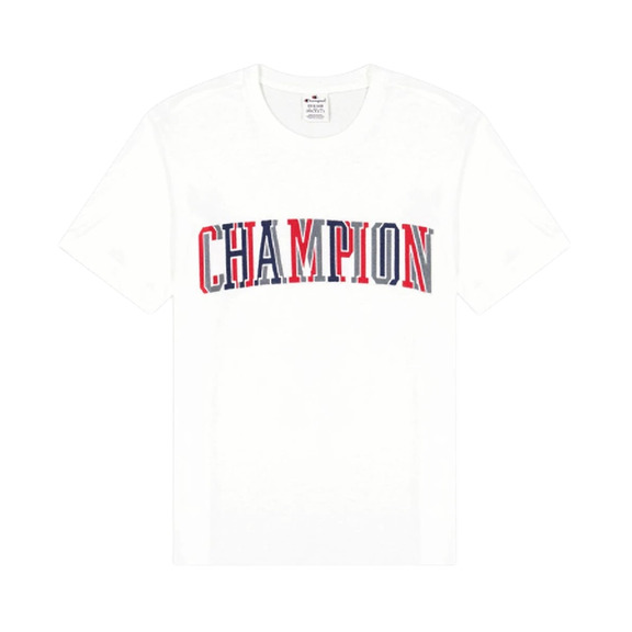 Champion Multicolour Bookstore Baumwolle T-Shirt "White"