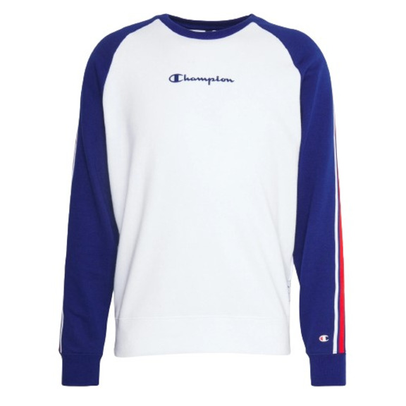 Champion Retro Basketball Französisch Terry Sweat Crewneck "White"