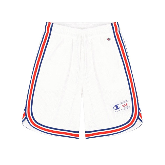 Champion Retro Basketball Mesh Shorts "White-Blue"