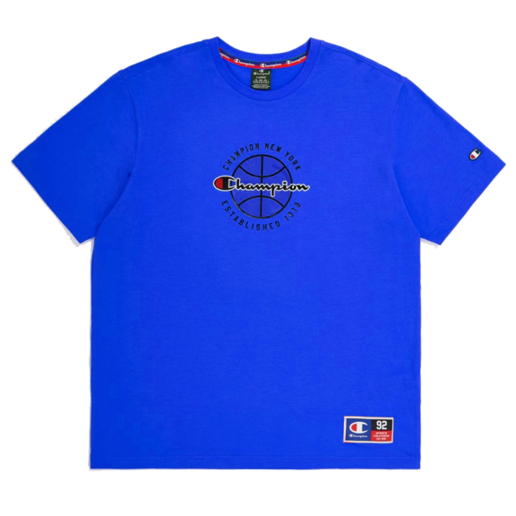 Champion Sport Lifestyle Basketball Stretch Baumwolle T-Shirt "Blau"