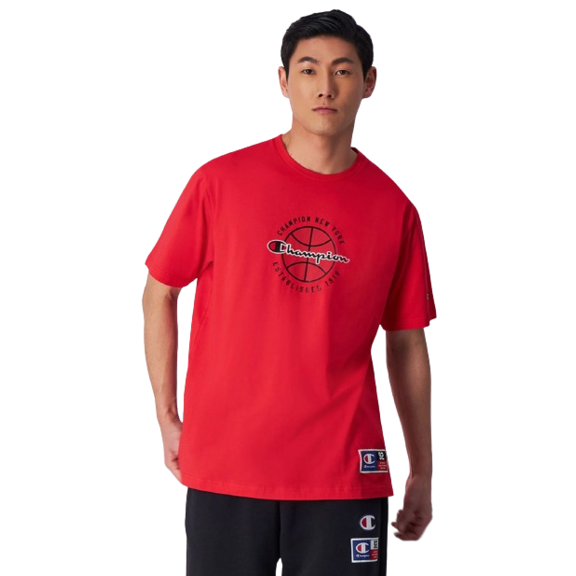 Champion Sport Lifestyle Basketball Stretch Baumwolle T-Shirt "Red"