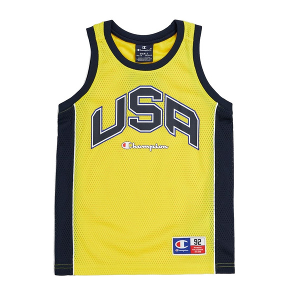 Champion Sport Lifestyle Basketball USA Mesh Tank Top "Buttercup Yellow"