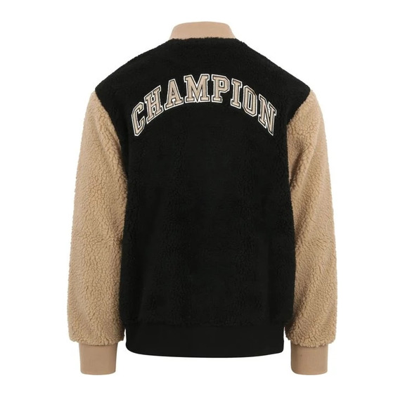 Champion Teddy Full Zip Bomber Jacke Fleece "Black"