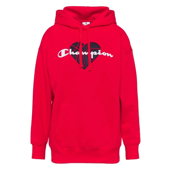 Champion Wm ́s Legacy Scrip Logo Stickerei Love Hoodie "Red"