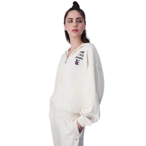 Champion Woman\'s Rochester Future Care Full-Zip Hoodie "Cream"
