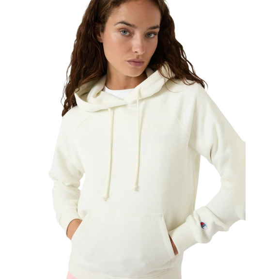 Champion Women's Washed Fleece Hoodie Icons "White"