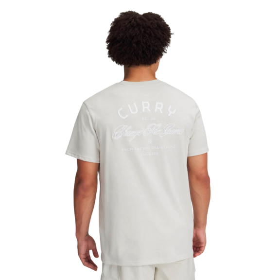 Curry Men's Heavyweight Verbiage T-Shirt "Summit White"