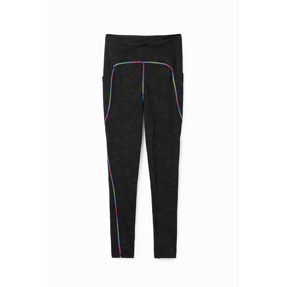 Desigual Contrasting Sport Leggings "Schwarz"