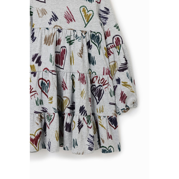 Mädchen Kleid Zeichnungen Herzen