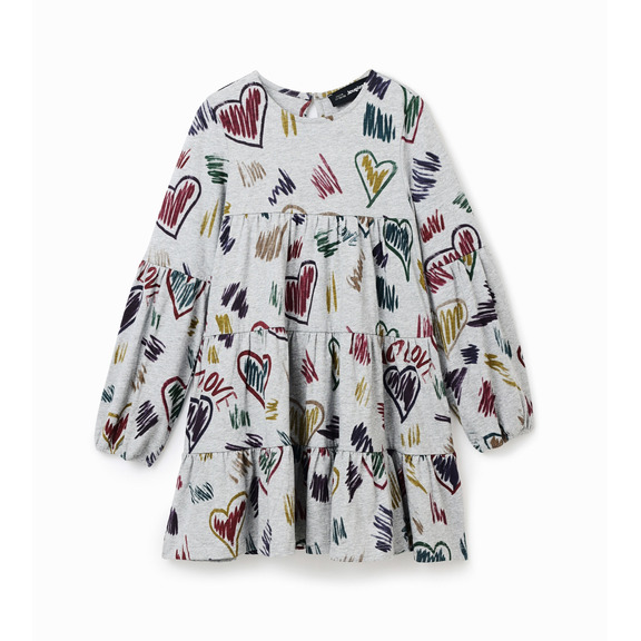 Mädchen Kleid Zeichnungen Herzen