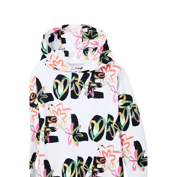 Mädchen Liebe Sweatshirt Kleid