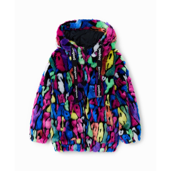 Desigual Girls Mehrfarbig Pelzjacke "Tutti Fruti"