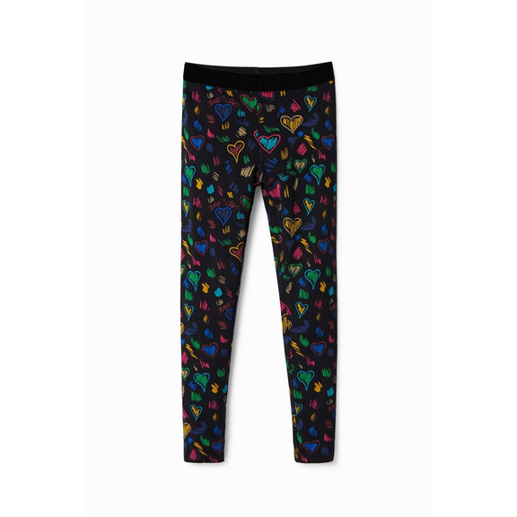 Desigual Girls Slim Herz Leggings