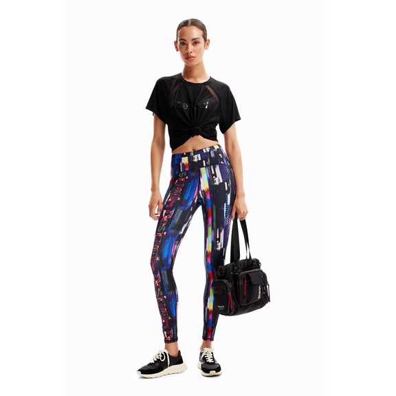 Desigual Leggings Sport Digital "Schwarz"