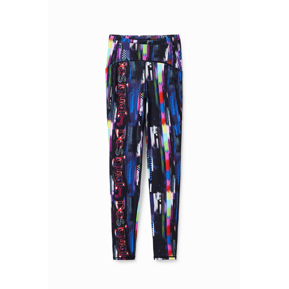 Desigual Leggings Sport Digital "Schwarz"