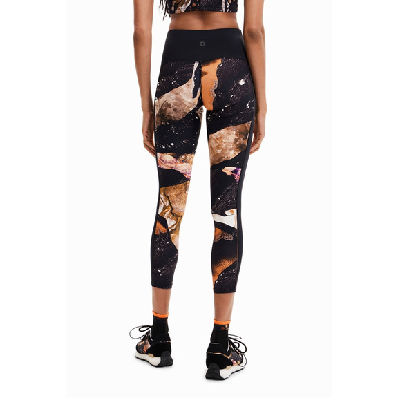 Mineral-Effect Druck Leggings