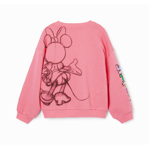 Desigual Minnie Maus Sequin Sweatshirt "Pink"