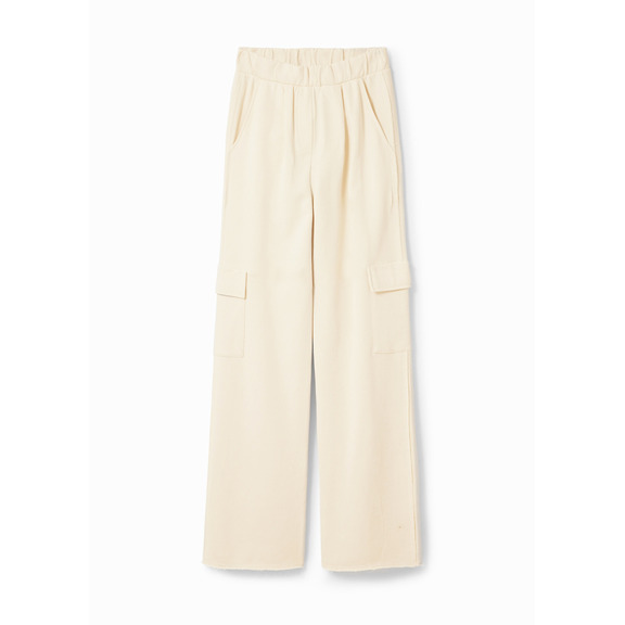 Desigual Wide-leg Cargo Trousers "Raw"