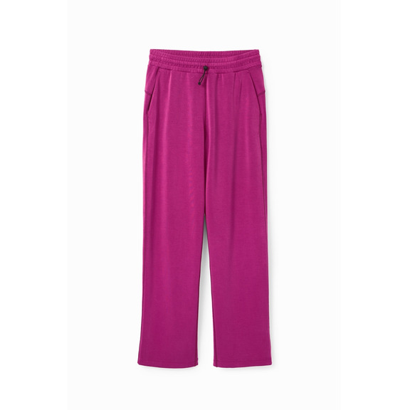 Desigual Wide-leg Sport Hosen "Blackberry Rose"