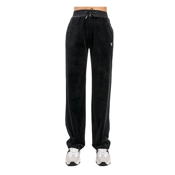 Guess Couture Velvet Straight Long Pant "Schwarz"
