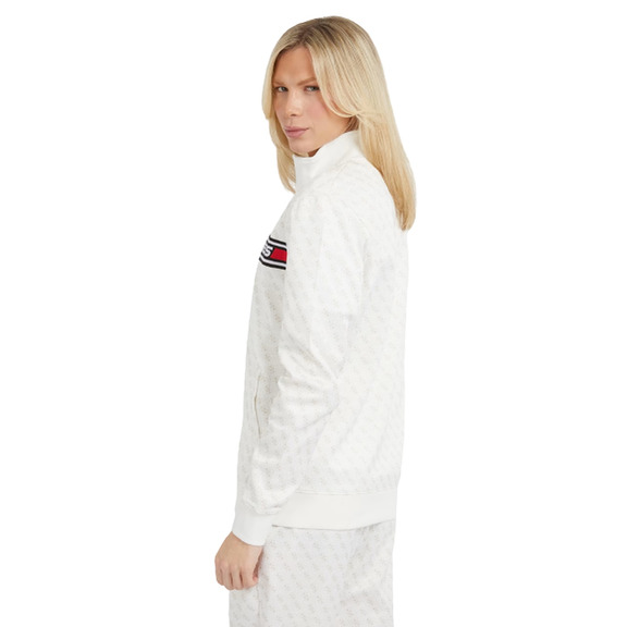 Guss Korbin Full Zip Über Logo Sweatshirt "White"