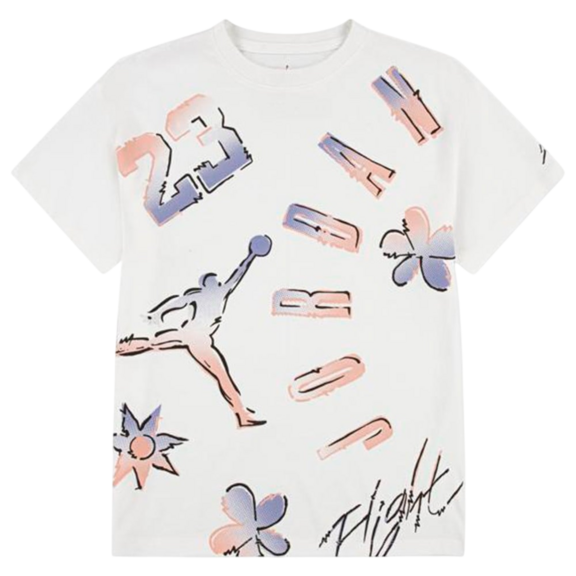 Jordan Girls JDG 23 Throwback SS Tee "White"