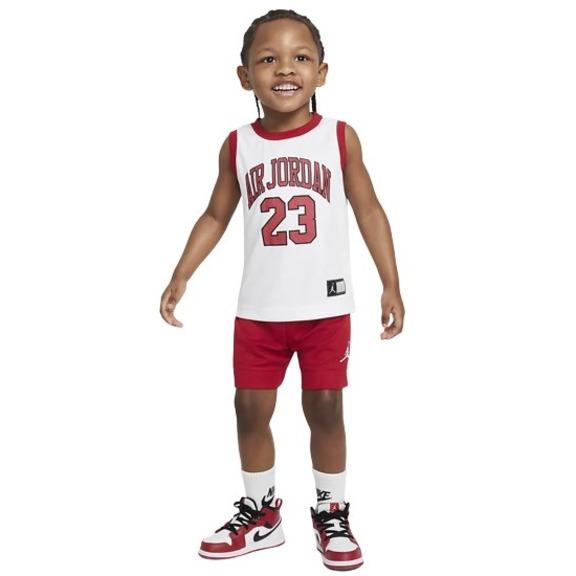 Jordanien Infants HBR DNA Muscle Tank und Short "Gym Red-White"