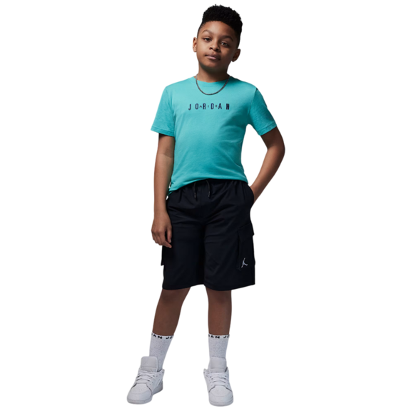 Jordan Infants JDB MJ Wordmark Embroidered Tee "Washed Teal"