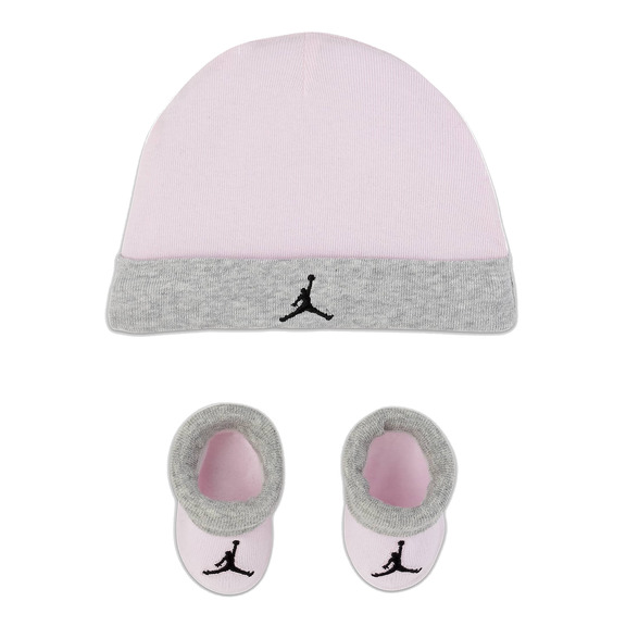Jordan Infants Jumpman Basic Hat und Bootie Combo 2pc "Pink-Grey"