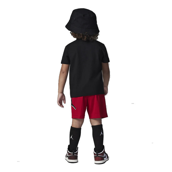 Jordan Infants Jumpman Static Tee + Short Mesh Set "Gym Red-Black"