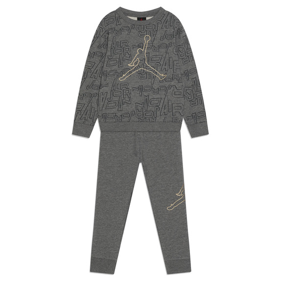 Jordan Infants Jumpman Take Flight Crew Neck Und Joggers Set "Carbon"
